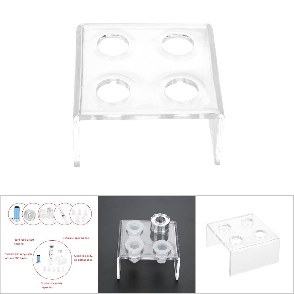 4 Holes Lipstick Mould Holder Lip Balm Makeup Cosmetic Mold Stand (03)