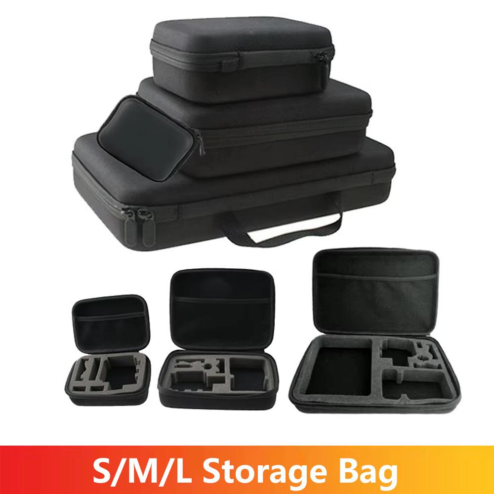 Storage Bag Travel Portable Carrying Case For GoPro Hero 13 12 11 10 9 SJCAM Insta360 AKASO DJI Osmo Action Camera Accessories