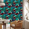 Ink Wallpaper Turquoise, Sea Blue and Burgundy for Living Room and Bedroom 50x1000