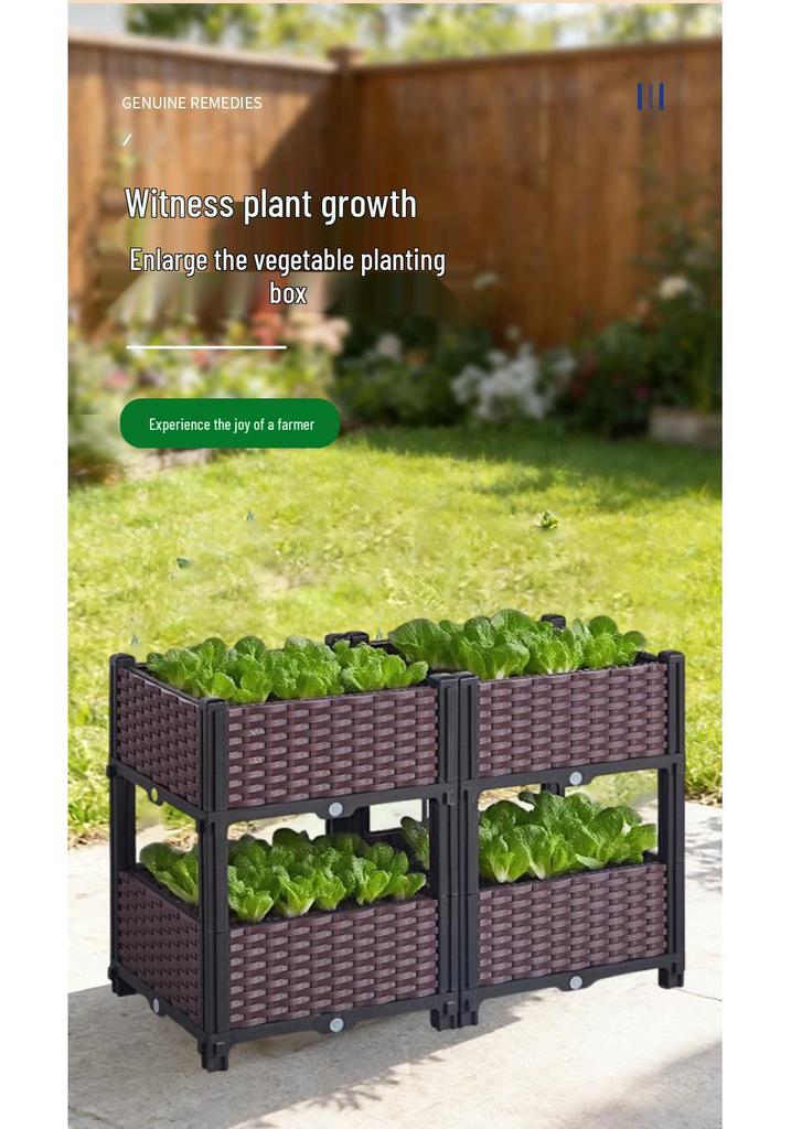 Rectangular Balcony Greenhouse Seedling Box for Indoor/Outdoor Vegetable Planting
