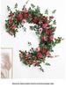 Artificial Rose Vine for Outdoor Decor - Hanging, Shading & Balcony Beautification