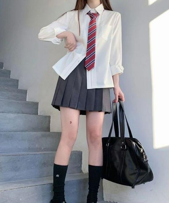 Женский летний топ с коротким рукавом, плиссированный, белый - школьная форма в стиле колледжа