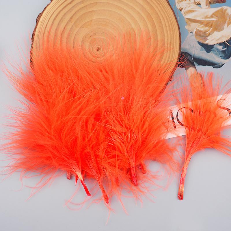 Blood vessel velvet feather turkey feather jewelry cat toy cat stick handicraft dream catcher decorative material