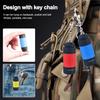 Bright Outdoor Flashlight Keychain USB Rechargeable Pocket Emergency Lamp  For Outdoor
