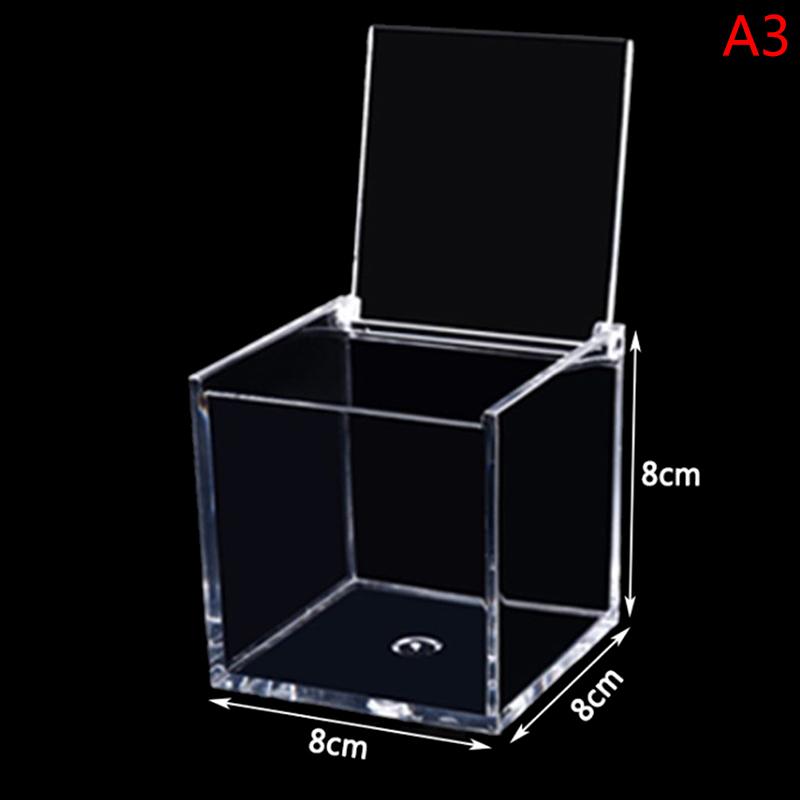 Clear Acryl Cube Favor Box Of Plexi Acrylic Glass Plastic Storage Wedding Gift