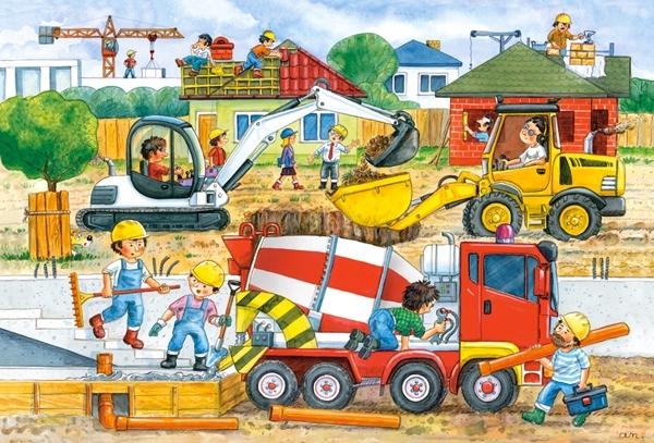 Puzzle 40 pieces Maxi B-040018-1 Construction Site