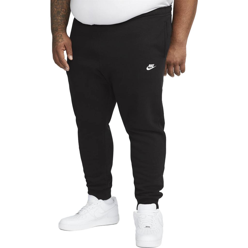 Nike Спортивная одежда Club Fleece Joggers Black/Black/White Мужская уличная одежда BV2671-010