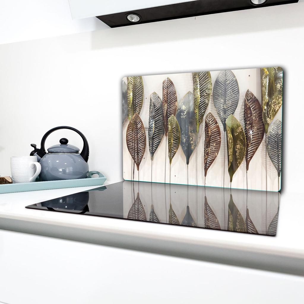 GLASS PROTECTIVE PLATE FOR STOVE 80x52 FEATHERS