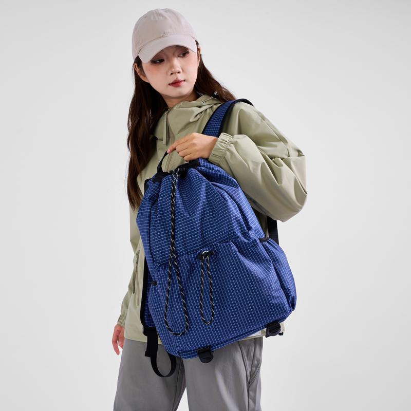 Клетчатый водонепроницаемый рюкзак Мужской рюкзак для активного отдыха Женский дорожный рюкзак большой вместимости