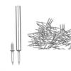 100PCS Invisible Double-Head Screws Invisible Nail Without Marks Nail Skirting Thread Skirting Line