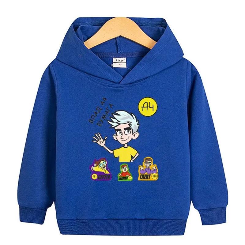 Merch A4 Boys Hoodie Pullover Cartoon Children Hoodie Boysgirls Teen Spring Autumn New Style 4 To14 Y