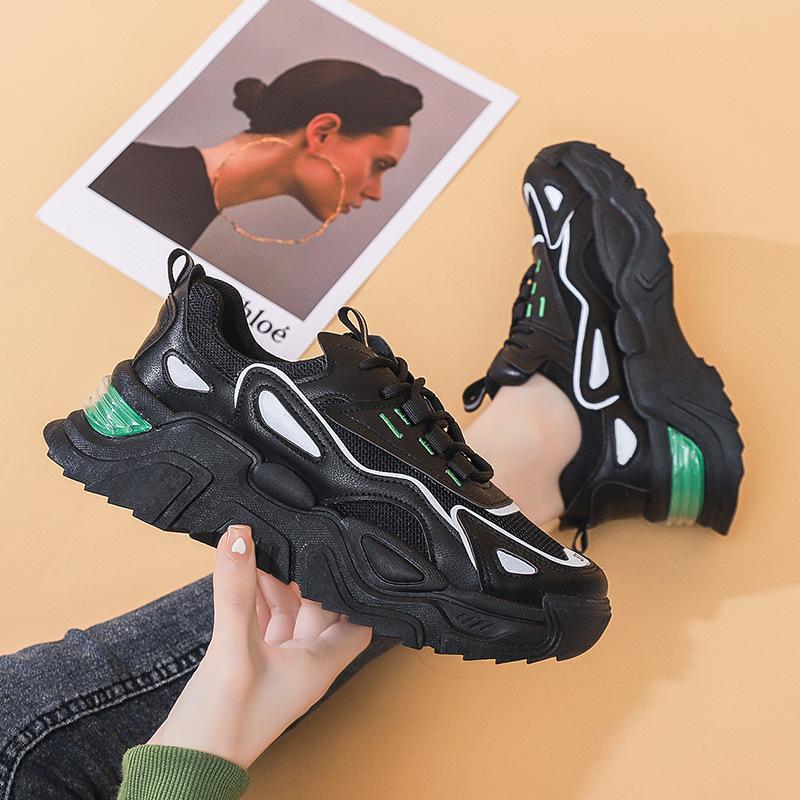 Мода 2024 Весна Осень Кроссовки на платформе Женская мода Повседневная Новая дизайнерская обувь Женская дышащая сетка Zapatos De Mujer