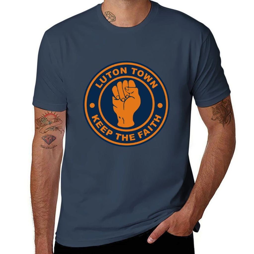 Luton Town keep the faith T-Shirt customs cute tops anime mens t shirts casual stylish