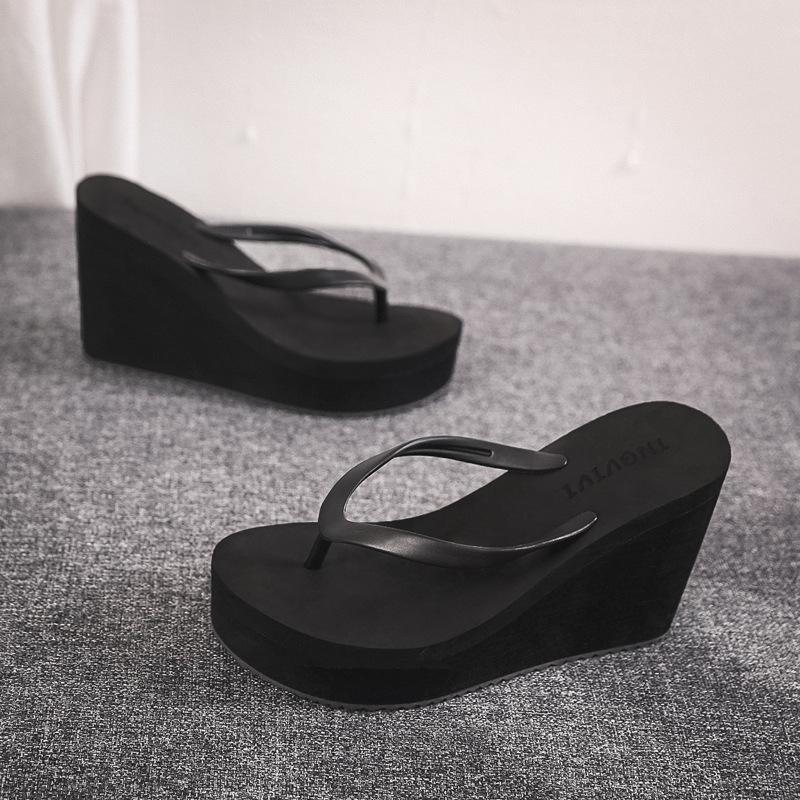 Summer Shoes for Women Slippers Wedge Flip Flops Platform Casual Shoes Woman Heeled Mules Slides Beach Shoes