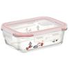 Heat-resistant Glass Storage Container Moomin Kitchen 650ml M with Lid Valve 4-Point Lock GBST7-A