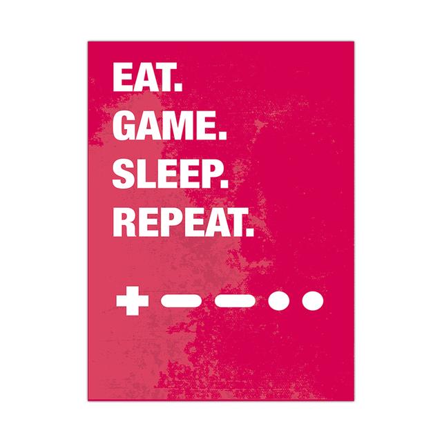 Абстрактная видеоигра, настенная живопись, холст, картина, украшение игровой комнаты, постер и принт для комнаты для мальчиков и девочек, художественный декор, подарок без рамки