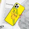 JP35 Pikachu Black Soft Case for Xiaomi Poco X6 X4 M5 M6 F5 F6 C65 C55 C50 C51 C40 Pro Redmi 14C A3X 13C 12C 11T 10A 9C Note 7 6 8A Plus