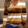 Coded Women's Fashion Women's V-Neck Long Sleeve T-Shirt