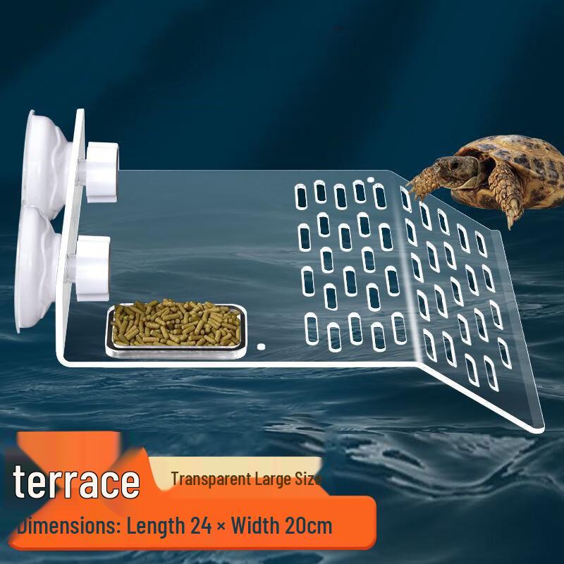 Прозрачная акриловая платформа для загара черепах