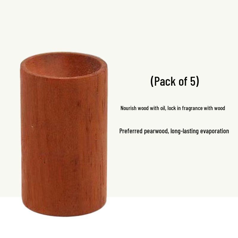 Wooden Cylindrical Mosquito Repellent Diffuser - Long-lasting Scent for Bedroom, Wardrobe, or Car