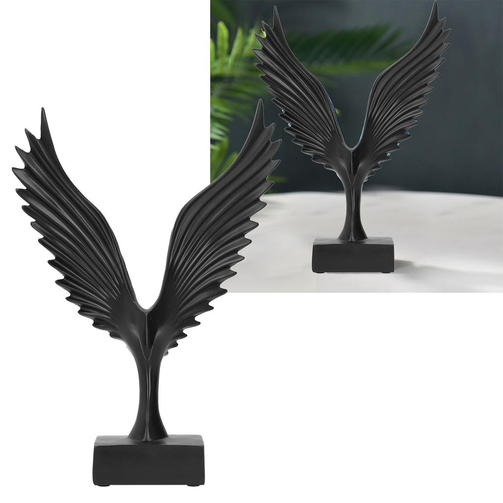 Angel Wing Resin Craftwork Sculpture Decoration Desktop Ornament Abstract Eagle Home DecorBS086