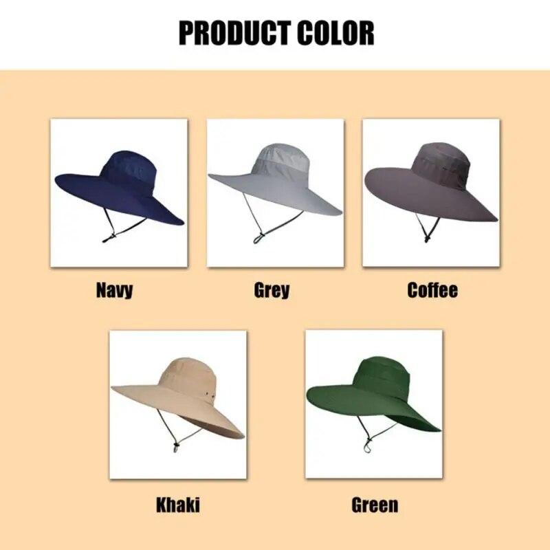 Мужские шляпы от солнца с супер широкими полями, шляпа от солнца для рыбалки на открытом воздухе, для путешествий, путешествий, женская кепка-ведро для сафари, шляпа для садоводства и лужайки