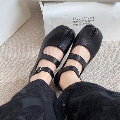 Балетки Tabi для женщин с широкими плоскими носами, удобные, легкие, повседневные женские туфли