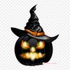 Cool Happy Halloween Halloween Jack O' Lantern Iron On Heat Transfer Printing Vinyl Patches Sticker for Clothes DIY Appliques Washable Patches