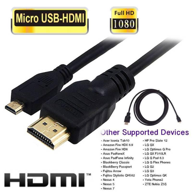 Кабель Micro HDMI-совместимый к HDMI-совместимому 1080p Адаптер AV для кабельного телевидения 6 футов 1,8 м Мобильные телефоны Планшеты