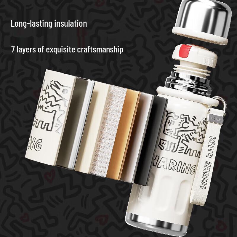 Gemini Keith Haring 580ml Insulated Water Bottle