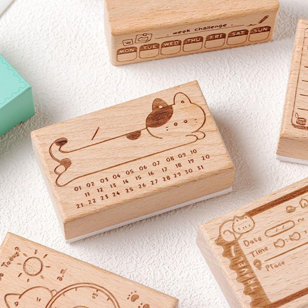 Шаблон кошки Печать кота Памятная записка Серия коробок Декоративные марки Новые марки в ассортименте