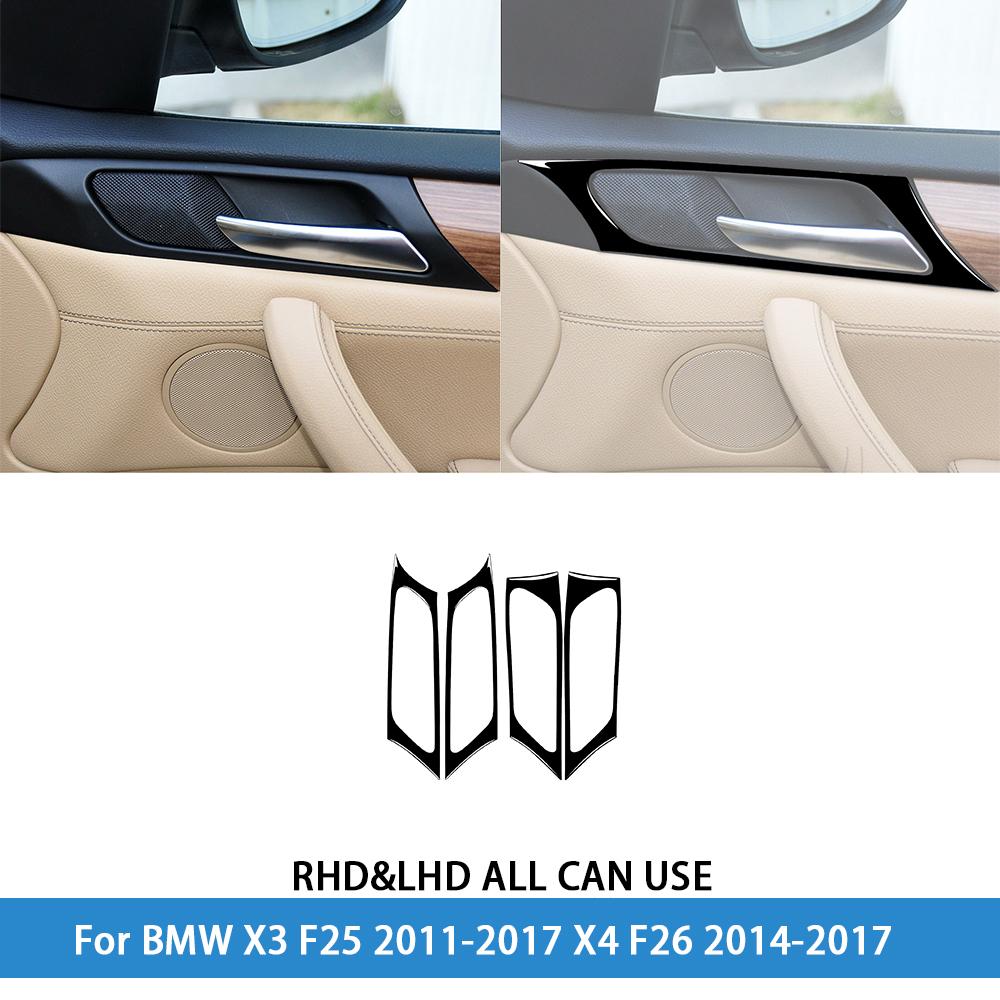dsgur6 For BMW X3 F25 2011-2017 X4 F26 2014-2017Car Accessories Piano Black Interior Air Vent Taillight Console Trim Modified Sticker