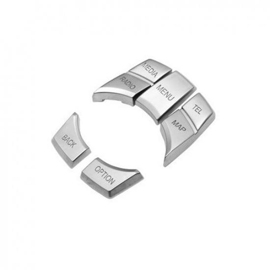 ABS Chrome Central Multimedia Switch Button Cover Trim For BMW 5 series F10 F07
