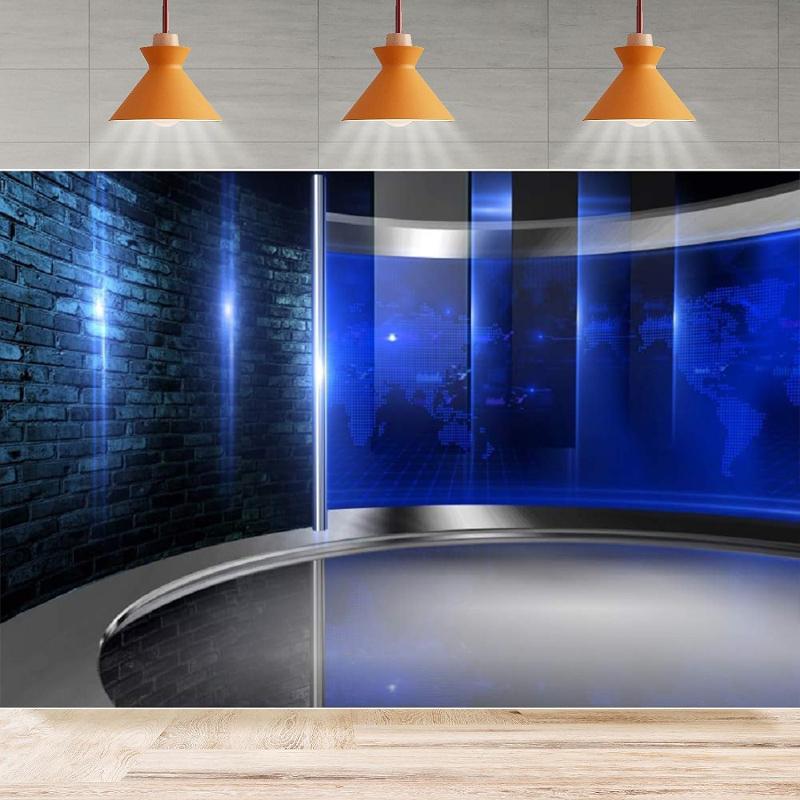 Photography Backdrop News Broadcasting Display Screens Concert Interview Weather Forecast Program Portrait Shooting Background