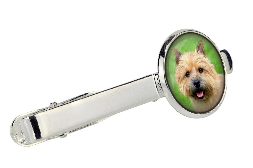 Norwich Terrier - cufflinks and tie with your photo, a suit decoration, men's jewelry from the Art-Dog brand.