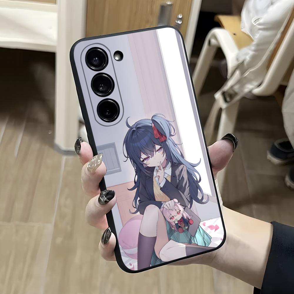 Чехол для телефона Happy Sugar Life для Samsung S26 S25 S24 FE S23 S22 S21 Plus S20 Ultra Note20Ultra Черный Мягкий