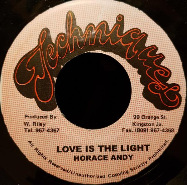 7-дюймовая пластинка HORACE ANDY Love Is The Light NONE Techniques Ямайка Регги Ска Даб Б/у