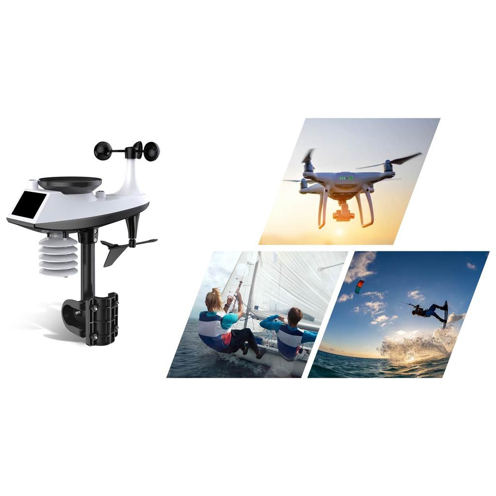 Bd-905 Graphite Weather Station With Display