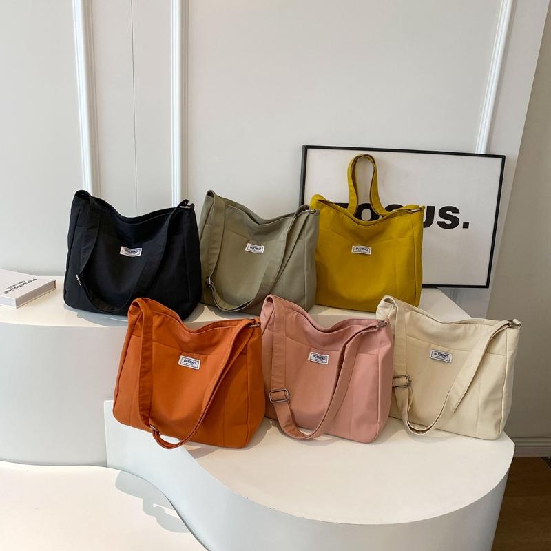 Сумка через плечо большой емкости, женская однотонная большая сумка, сумка через плечо для студентов