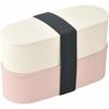 Fresh Lunch Box, 2-Tier Lunch Box, 600ml, Light Pink, DJT-600W LP