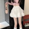 French Puffy Skirt Lace Skirt Women Summer Mesh Skirt Ballet Style White Cake Skirt Cute Half Body