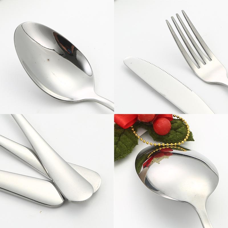 1010 Stainless Steel Tableware 24-piece Gift Box Set Hotel Western Tableware Steak Knife Fork Spoon Western Tableware Gift Box