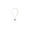 Chanel Double C Heart Design Metal Necklace Women necklace Gold ABC964-B16069-NW150
