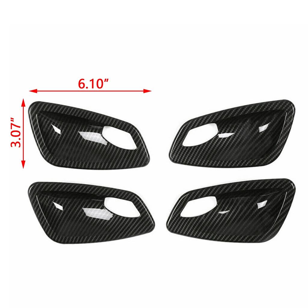 4 шт., внутренняя дверная ручка, накладка из углеродного волокна для BMW E90 E91 M3 Sedan 2005 2006 2007 2008 2009 2010 2011