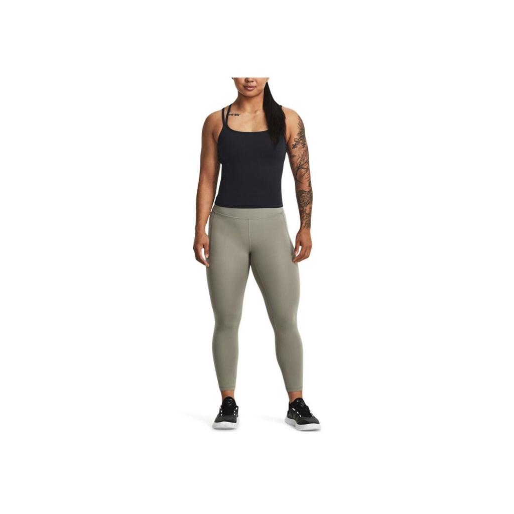 Under Armour Женские облегающие брюки Meridian Solid Training, зеленые 1382536-504