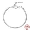 New Infinity Bracelet S925 Silver Simple and Versatile Adjustable Snake Bone Basic Bracelet