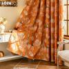 1 шт. LOZUJOJU Шторы в европейском стиле с принтом оранжевых тюльпанов, полностью затемняющие шторы для спальни, гостиной, балкона, окна для декора дома