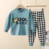 Kids' Pure Cotton Underwear & Homewear Set - Boys & Girls Autumn Cartoon Clothes & Trousers