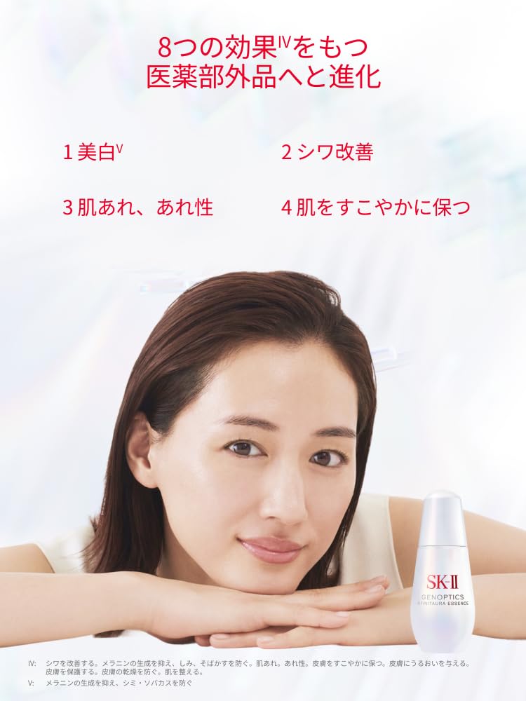 Genoptics Infinite Aura White Floral Осветляющая эссенция Pitera SK-II, Аромат, 75 мл, Сыворотка, Квази-лекарственное средство, Ниацинамид,