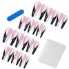 Temperament Whitening Wear Nail Art Finished Product Disassembled Long Markless Fake Nail Patches Can Be Taken with Nails